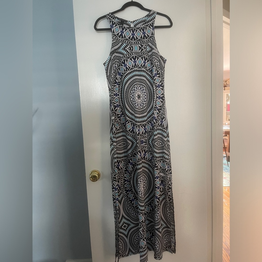 I.N.C International Concepts Geometric Print Maxi Dress